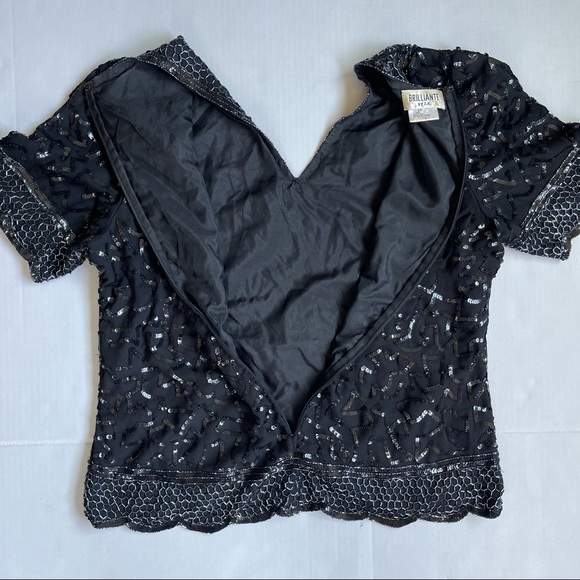 Brilliante By J.A V-Neck Women  Blouse size 1X - Picture 3 of 11